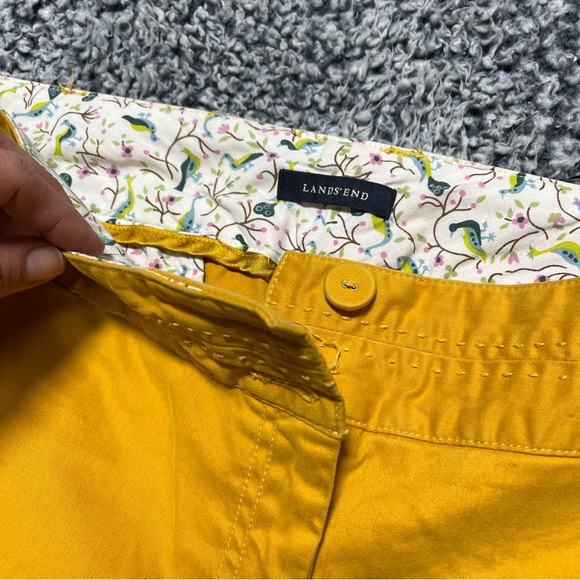 Lands’ End Solid Yellow Ankle Trouser Pants Size 16 - Picture 6 of 6